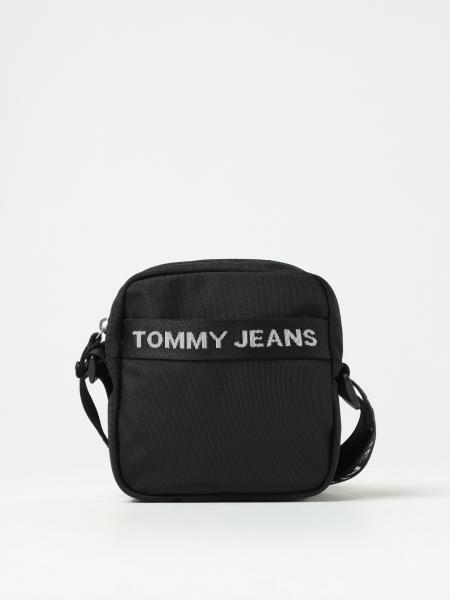 TOMMY JEANS: shoulder bag for man - Black | Tommy Jeans shoulder bag ...