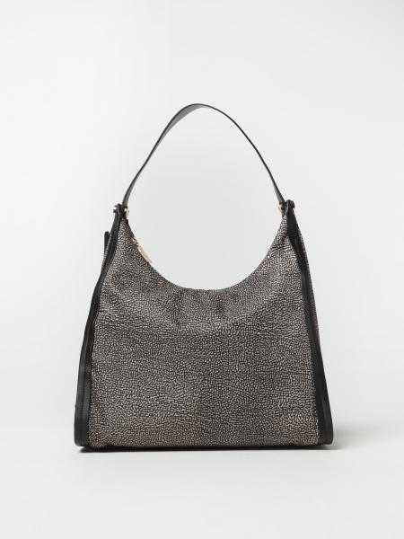 Borbonese - Authenticated Handbag - Leather Black Plain for Women, Good Condition