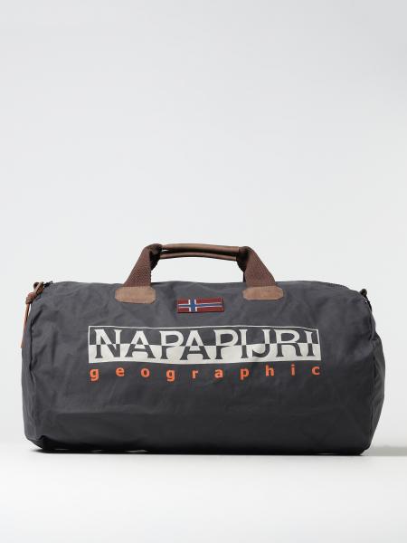 NAPAPIJRI VALIGIA: Borsone in canvas con logo, Valigia Napapijri uomo -  NP0A4GGM Blue 1