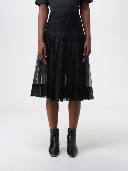 KHAITE: skirt for woman - Black | Khaite skirt 4105384 online at GIGLIO.COM