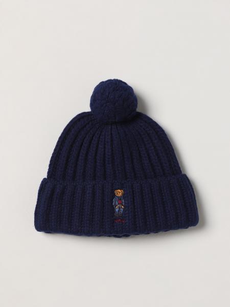 Polo Ralph Lauren Cappello Cappello In Lana A Coste Con Pompon