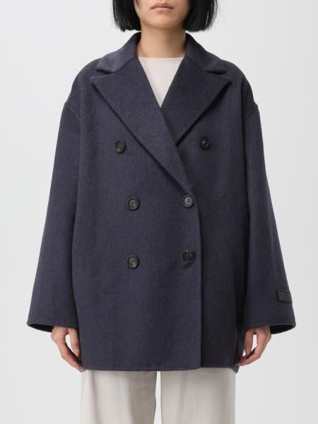 Brunello Cucinelli Cappotto monopetto in cashmere da donna MB5329417 main image 1