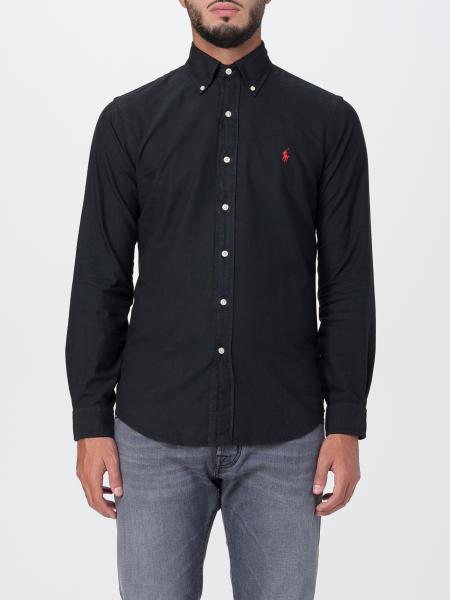 POLO RALPH LAUREN: shirt for man - Black | Polo Ralph Lauren shirt ...