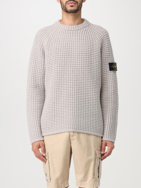 STONE ISLAND: sweater for man - White | Stone Island sweater 502D5 ...