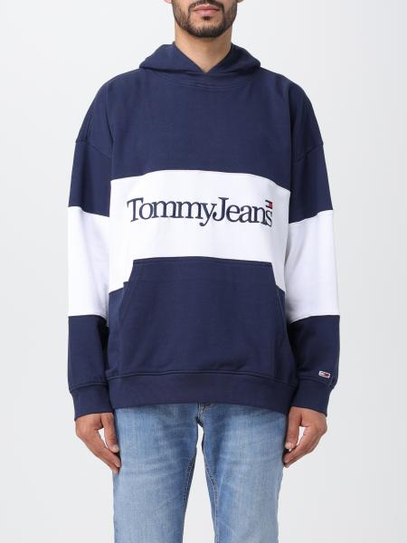 TOMMY JEANS: sweater for man - Blue | Tommy Jeans sweater DM0DM15016 ...