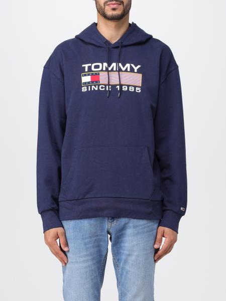 TOMMY JEANS: sweater for man - Blue | Tommy Jeans sweater DM0DM15009 ...