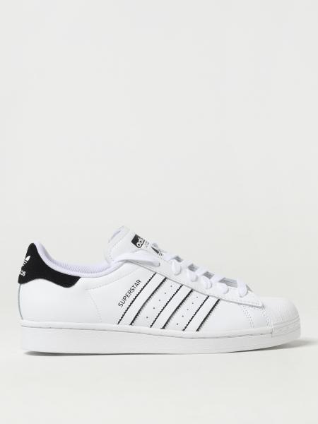 ADIDAS ORIGINALS: Superstar sneakers in leather with logo - White | Adidas  Originals sneakers IF8090 online at