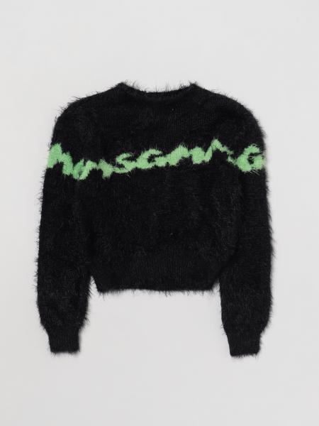 FUZZY ARROWS SWEATER in black