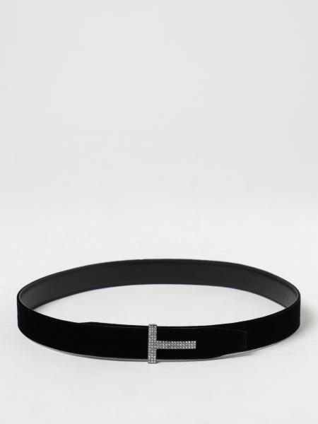 TOM FORD: reversible velvet and leather belt - Black | Tom Ford belt ...