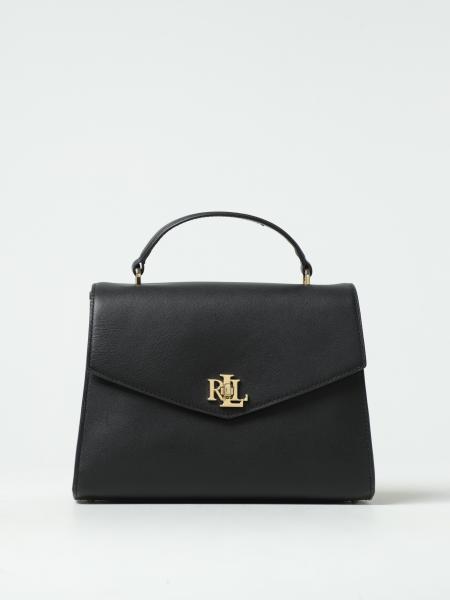 Lauren Ralph Lauren Collins 32 Heritage Logo Tote One Size Bag Black | eBay