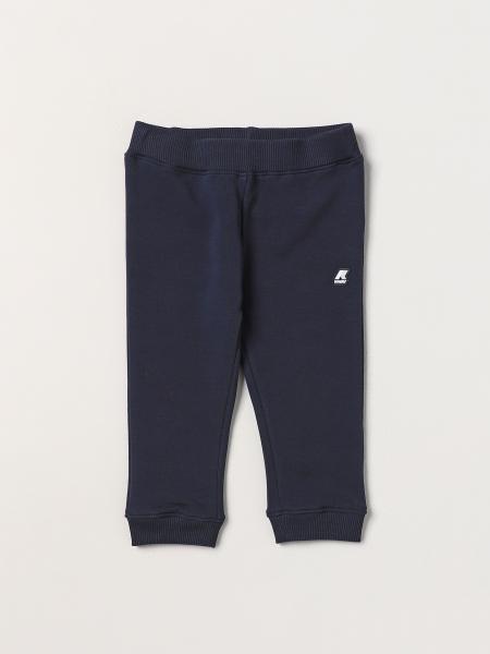 K-WAY: pants for baby - Blue | K-Way pants K21385W online at GIGLIO.COM