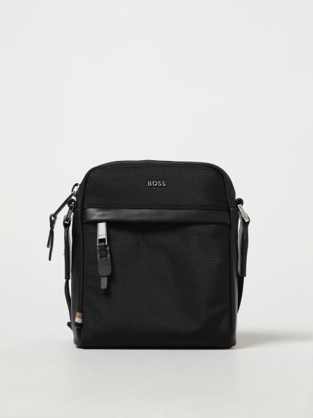 BOSS: shoulder bag for man - Black | Boss shoulder bag 50504315 online ...