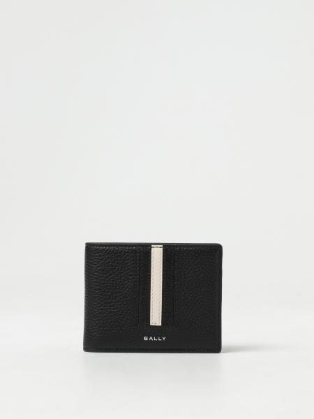 BALLY: wallet for man - Black | Bally wallet MLW03GVT434 online at ...