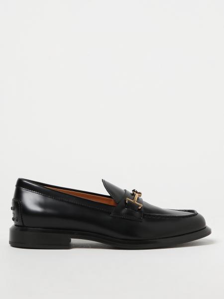 TOD'S: moccasins in calfskin - Black | Tod's loafers XXW66K0HO60RXN ...