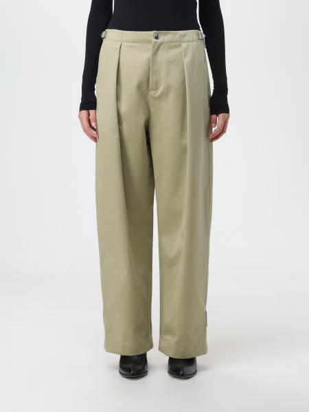 BURBERRY: pants for woman - Green | Burberry pants 8077505 online at ...