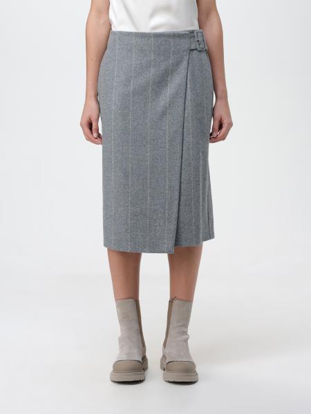 FABIANA FILIPPI: skirt for woman - Grey | Fabiana Filippi skirt ...