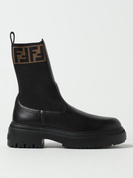 FENDI： 平底靴女士- 黑色| Fendi 平底靴8T8457AQ61 在线就在GIGLIO.COM