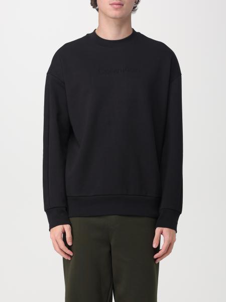 CALVIN KLEIN: sweatshirt for man - Black | Calvin Klein sweatshirt ...