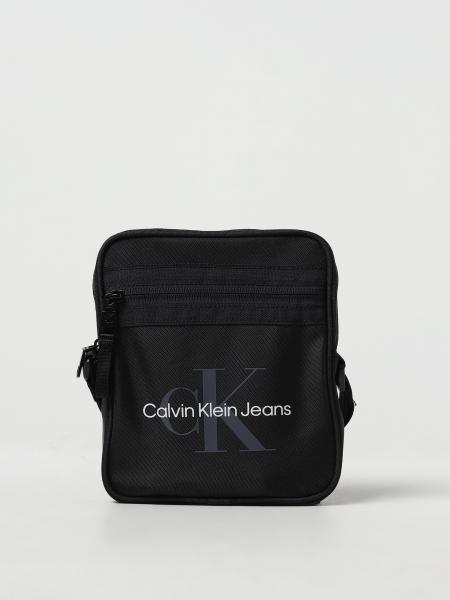 CALVIN KLEIN: shoulder bag for man - Black | Calvin Klein shoulder bag ...