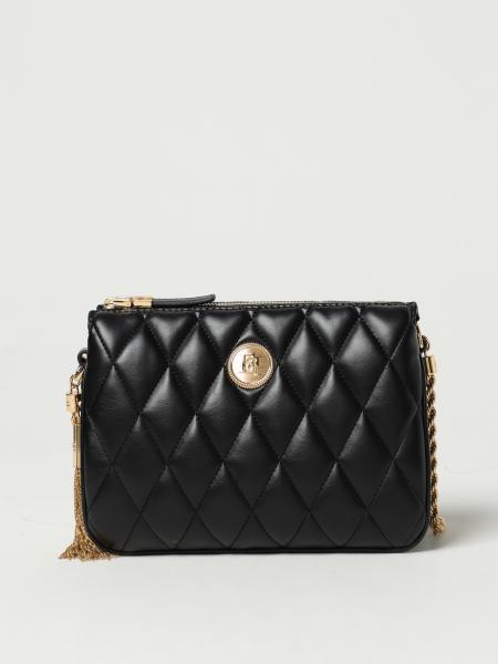 ELISABETTA FRANCHI: bag in quilted leather - Black | Elisabetta Franchi ...