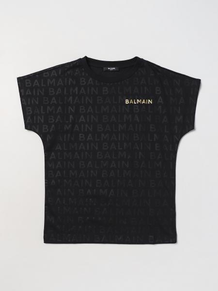 BALMAIN KIDS T shirt bambina Nero T Shirt Balmain Kids