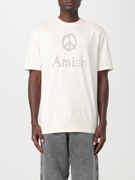 AMISH: t-shirt for man - White | Amish t-shirt AMU057CE680304 online at ...