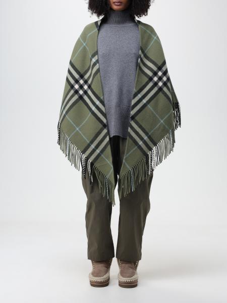 Mantella Burberry in lana motivo check