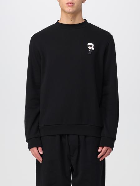 KARL LAGERFELD: sweater for man - Black | Karl Lagerfeld sweater ...