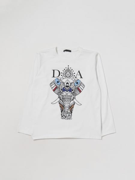 DANIELE ALESSANDRINI: T-shirt in cotone - Bianco | T-Shirt Daniele ...