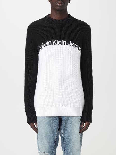 Calvin klein white sale jumper mens