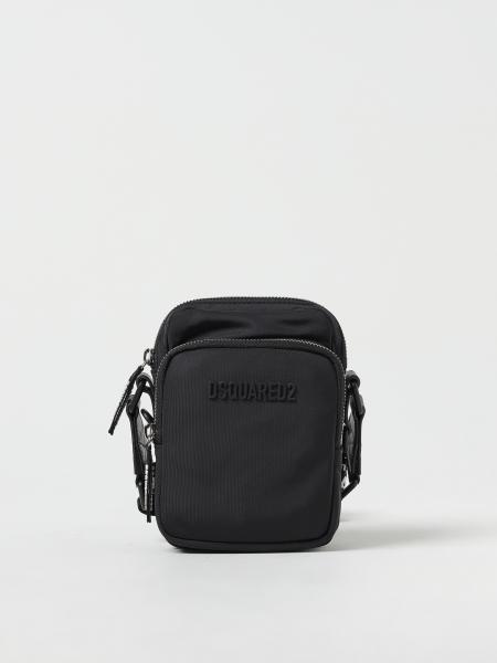 DSQUARED2: shoulder bag for man - Black | Dsquared2 shoulder bag  CBM004916806816 online at GIGLIO.COM