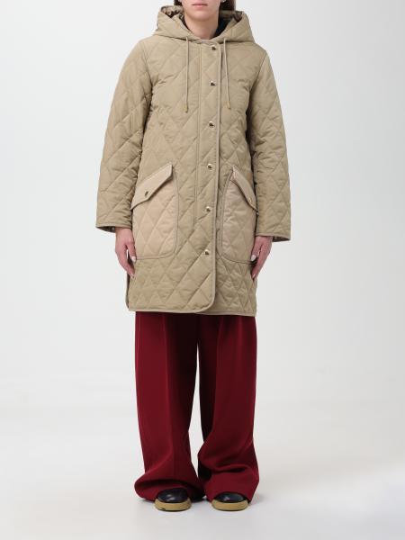 BURBERRY: coat for woman - Beige | Burberry coat 8072672 online at ...