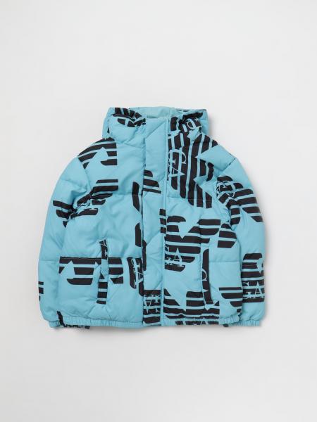 EMPORIO ARMANI KIDS: jacket for boys - Gnawed Blue | Emporio