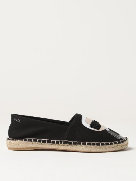 KARL LAGERFELD: espadrilles for woman - Black | Karl Lagerfeld ...