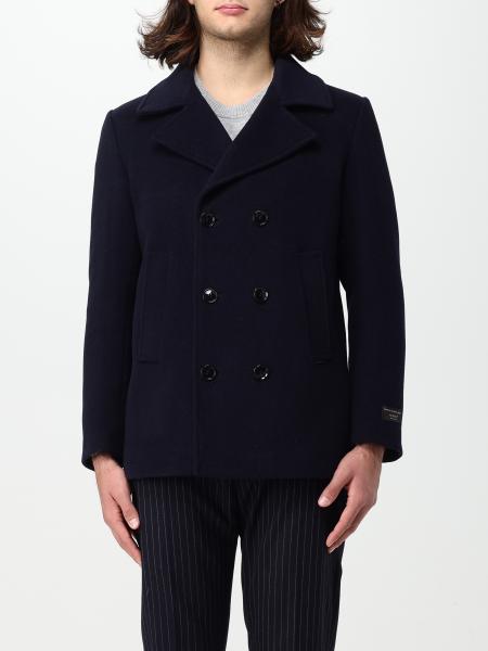 LIU JO: coat for man - Blue | Liu Jo coat M223P105BRUSHPEACOAT online ...