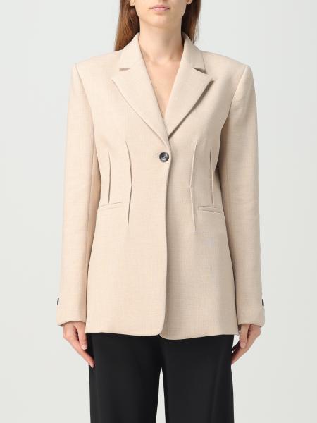 PATRIZIA PEPE: blazer for woman - Beige | Patrizia Pepe blazer ...