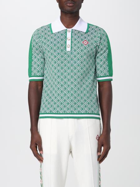 CASABLANCA: polo shirt for man - Green | Casablanca polo shirt ...