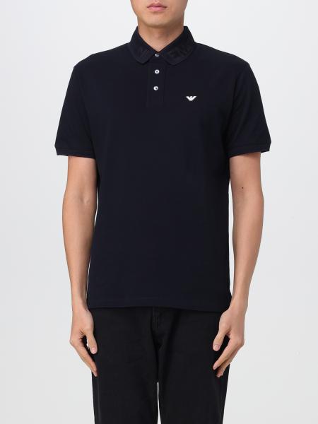 EMPORIO ARMANI Polo homme Bleu Marine Polo Emporio Armani