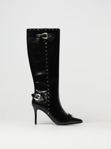 VERSACE JEANS COUTURE: boots for woman - Black | Versace Jeans Couture ...