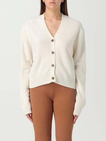 LISA YANG: sweater for woman - Yellow Cream  Lisa Yang sweater 2023006  online at