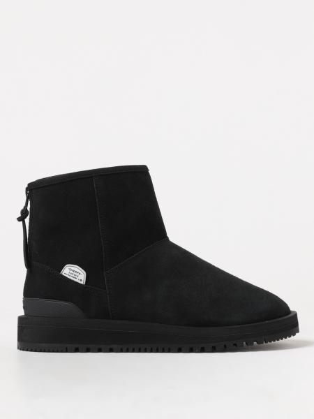 SUICOKE: flat ankle boots for women - Black | Suicoke flat ankle boots  OG080MWPABMID online at GIGLIO.COM