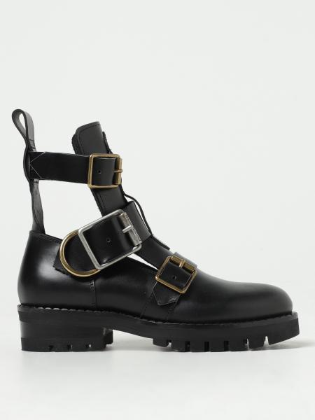 VIVIENNE WESTWOOD：フラットショートブーツ レディース - ブラック ...