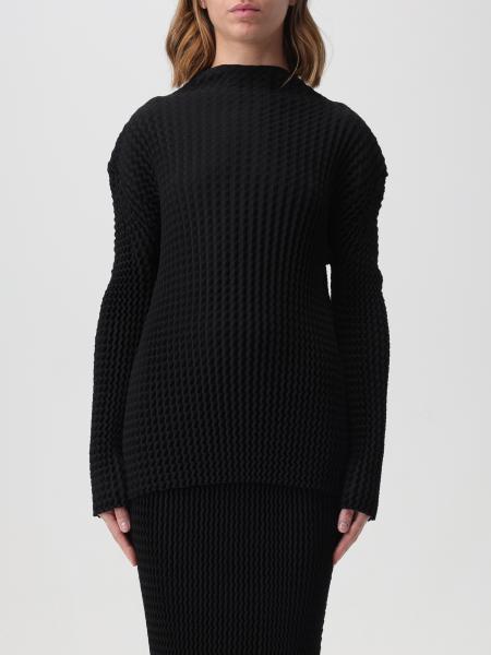 ISSEY MIYAKE: sweater for woman - Black | Issey Miyake sweater ...