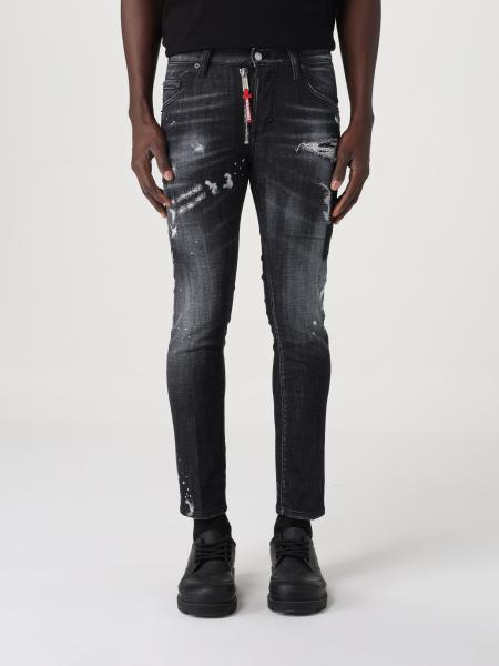 DSQUARED2: jeans for man - Black | Dsquared2 jeans S74LB1451S30357 ...