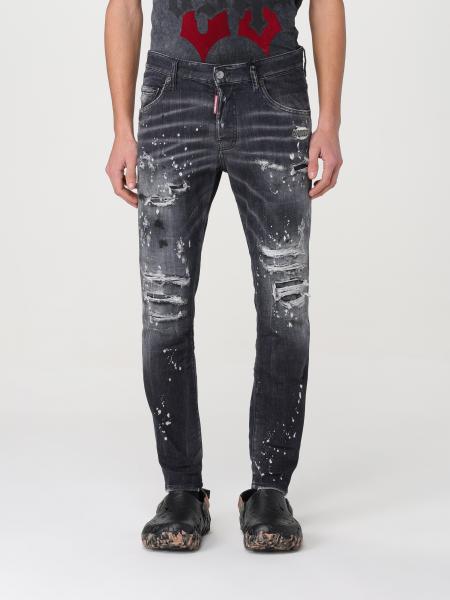 DSQUARED2: jeans for man - Black | Dsquared2 jeans S74LB1430S30503 ...