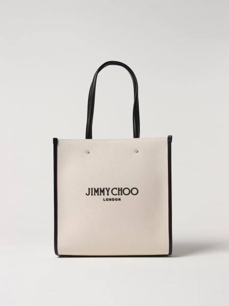 JIMMY CHOO：トートバッグ レディース - ベージュ | GIGLIO.COM