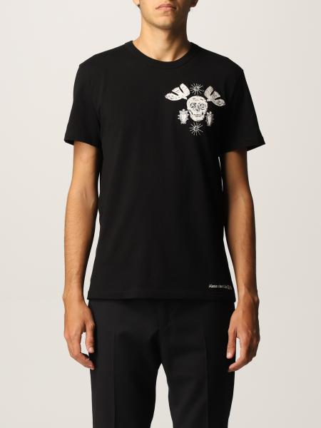 ALEXANDER MCQUEEN: t-shirt for man - Black | Alexander Mcqueen t-shirt ...