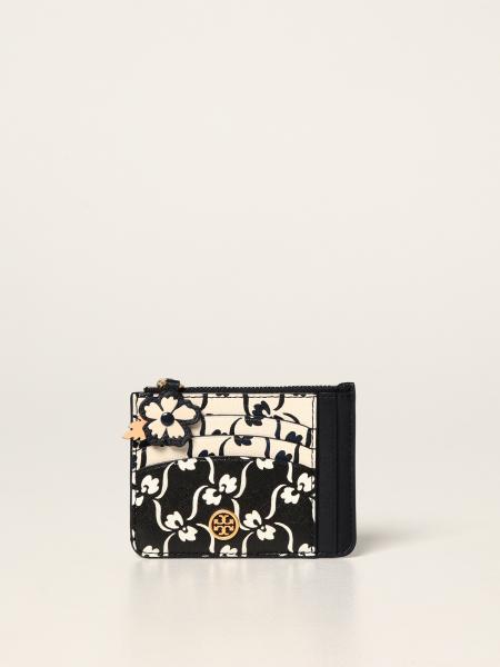 TORY BURCH: credit card holder in saffiano leather - Multicolor | Tory  Burch wallet 84072 online on 