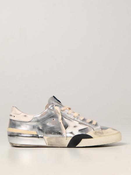 Super-Star classic Golden Goose sneakers in leather with crepe and iridescent details