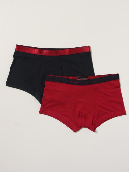 Emporio Armani men: Set of 2 Emporio Armani brief shorts with logo